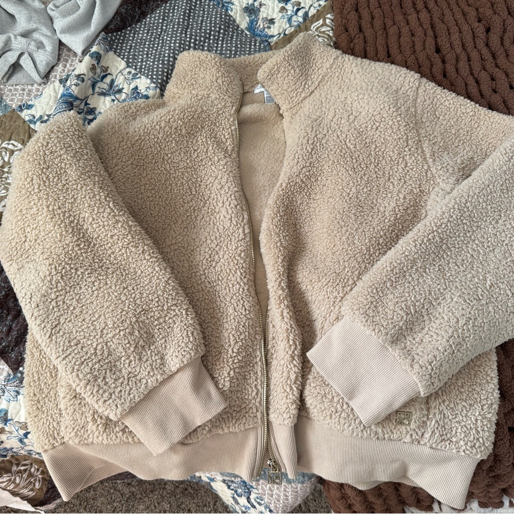 Calvin Klein Beige Sherpa Jacket